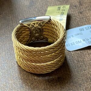 Alor Classique seven row cable band ring, size 7. NWT